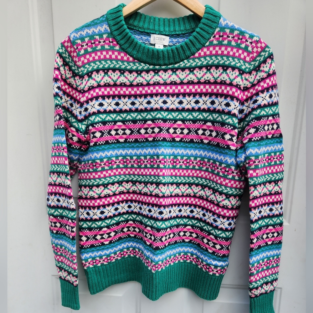 J-Crew Fair Isle Sweater - Picture 1 of 4
